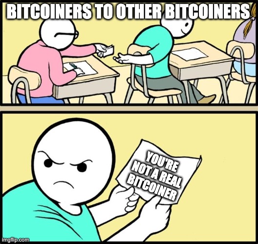 not a real bitcoiner